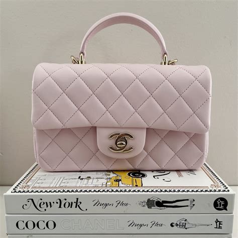 chanel pink square mini classic flap with light gold hardware|chanel mini single flap bag.